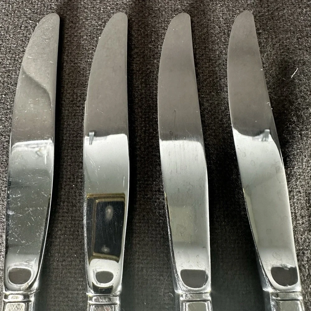 4 Oneida CELLO Dinner Knives Community Stainless Flatware Set Of 4 EUC
